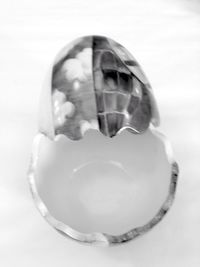 Close-up of object over white background