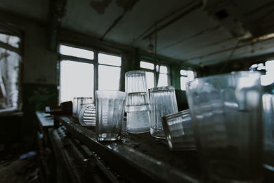 Empty seats in train