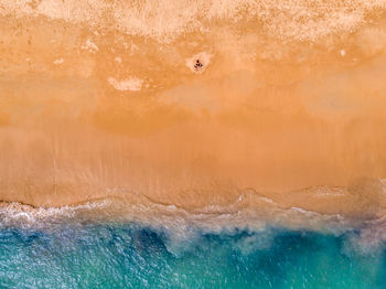 Scenic view of sea during sunset