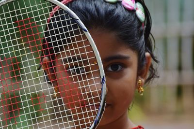 Close-up portrait of girl