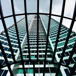 Low angle view of modern building