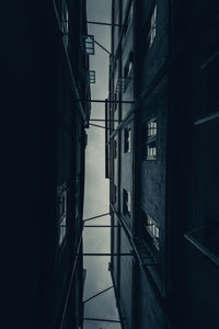 Low angle view of buildings in city