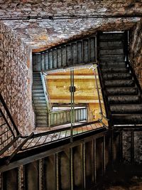Stairs in abandoned building