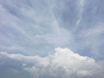 Low angle view of clouds in sky