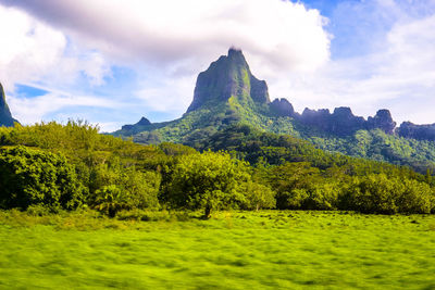 Scenic view of landscape against sky