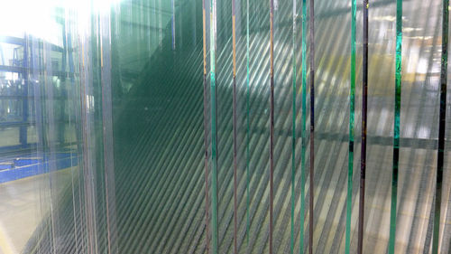 Full frame shot of glass window in building