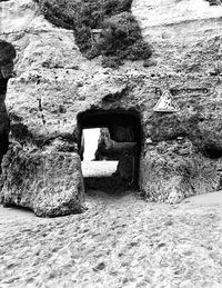 Stone wall of old building