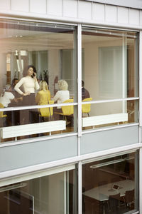 Business people having meeting in office