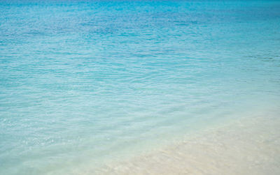 High angle view of beach