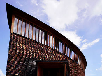 Low angle view of a chapel against sky