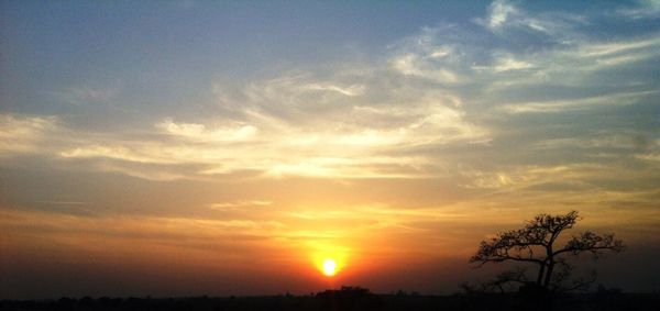 Sunset over landscape