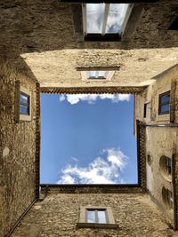 Low angle view of building against sky