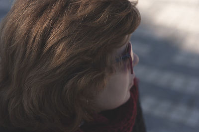 Close-up portrait of a girl