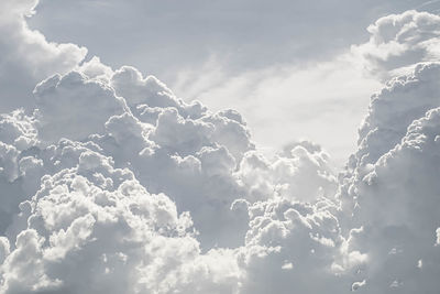 Low angle view of clouds in sky