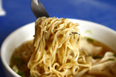 Close-up of meal served in bowl