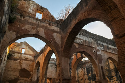 Low angle view of old building