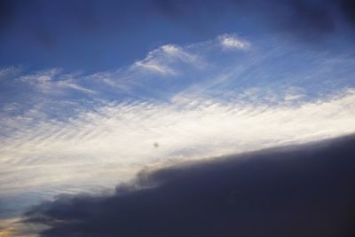 Aerial view of cloudscape