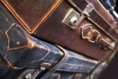 Old-fashioned briefcases