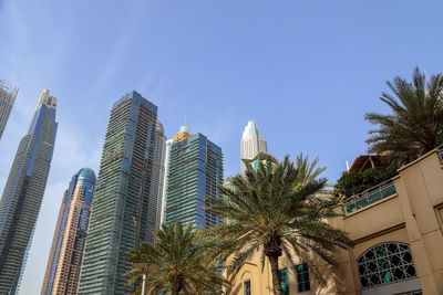 Luxury modern skyscrapers in the center of dubai city, united arab emirates