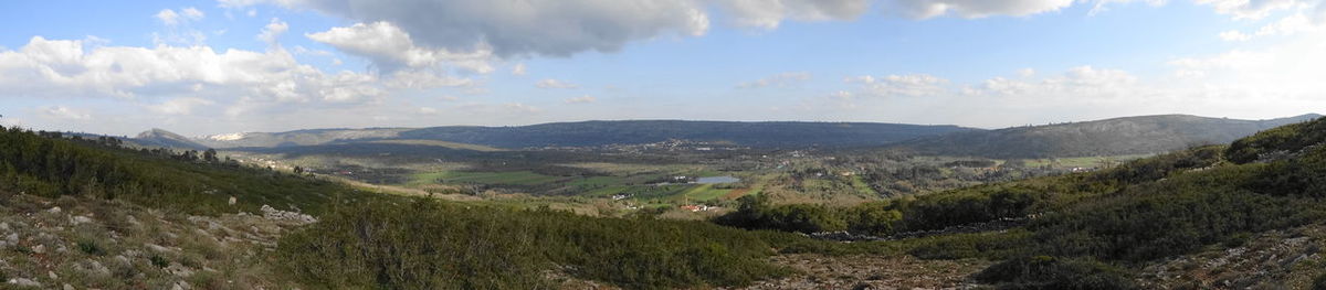 Panoramic view of landscape against sky