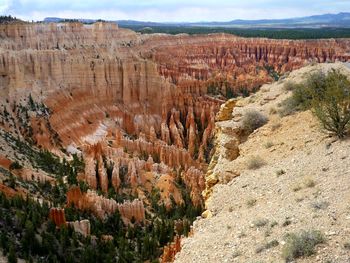 View of rock formations