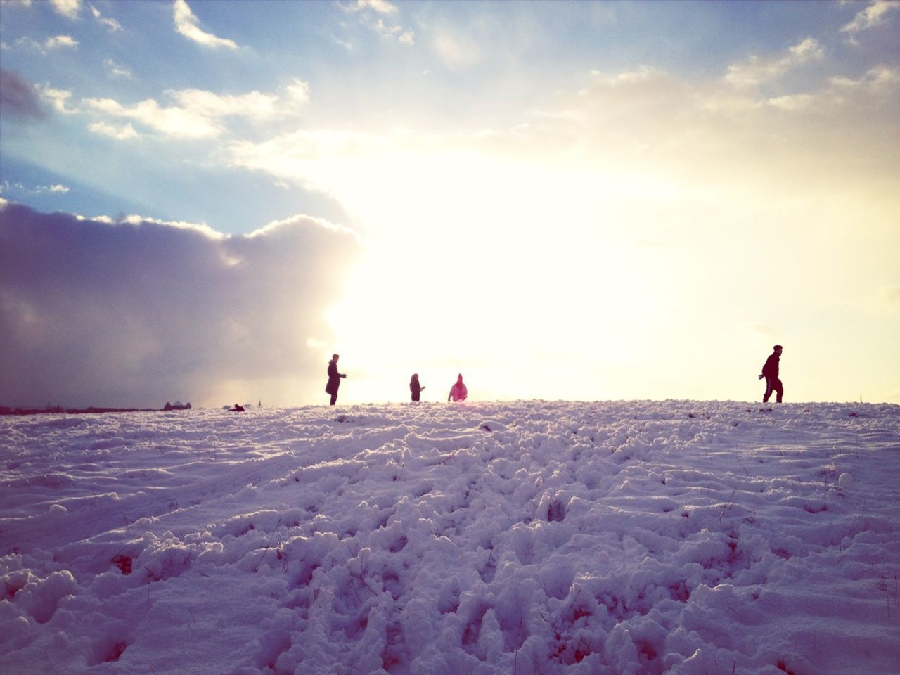 leisure activity, snow, lifestyles, winter, cold temperature, sky, beach, weather, vacations, season, cloud - sky, beauty in nature, enjoyment, sun, scenics, sunset, tranquil scene, nature, togetherness