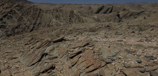 Aerial view of desert