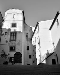 Low angle view of buildings against sky