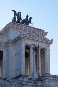 Low angle view of statue