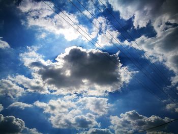 Low angle view of cloudy sky