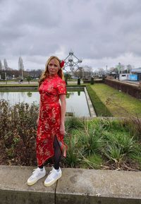 Portrait of  woman in chinese kimono, cosplay