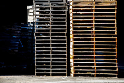 Closed shutter of building