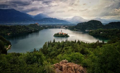 Bled lake in beautiful slovenia