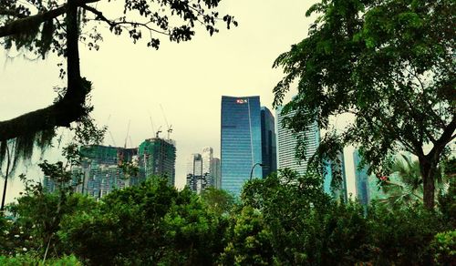 Low angle view of modern building
