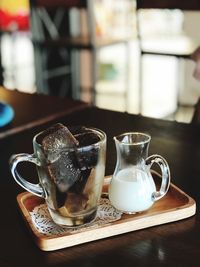 Close-up of drink on table