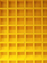 Full frame shot of yellow wall