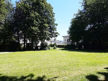 Scenic view of park against sky