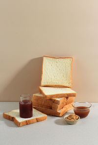 Close-up of food on table