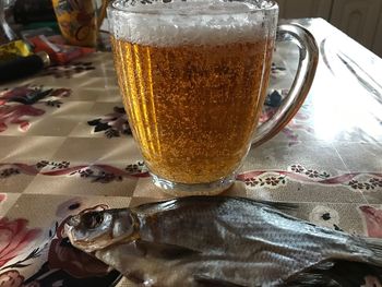 Close-up of drink on table