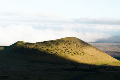 Scenic view of desert against sky