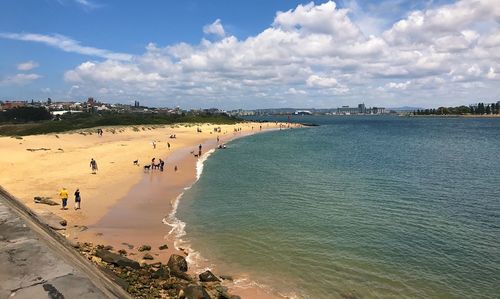 Panoramic view of beach against sky