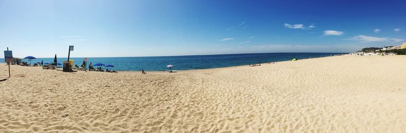 Panoramic view of beach against sky