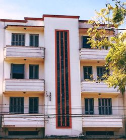 Low angle view of building against sky