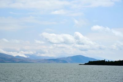 Lake sevan, armenia - scenic view of sea against sky