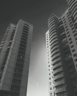 Low angle view of modern building against sky