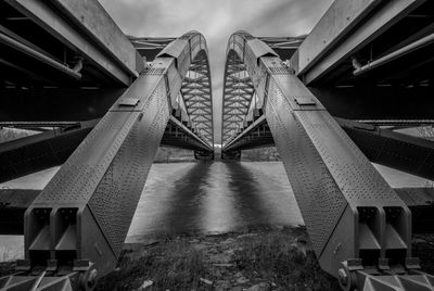 Bridge over water against sky