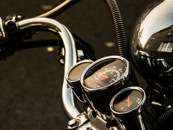 Close-up of motorcycle