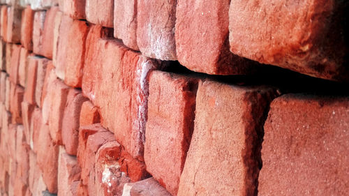 Detail shot of stone wall