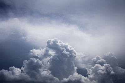 Low angle view of clouds in sky