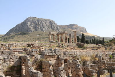 Old ruins against clear sky